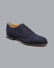 Load image into Gallery viewer, Goodyear Welted Oxford Toe Cap Shoes - Steel Blue
