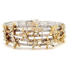 Load image into Gallery viewer, Sandra Biachi 18K White Gold &amp; Yellow Gold Bracelet.
