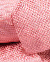 Load image into Gallery viewer, Textured Silk Tie - Coral Pink
