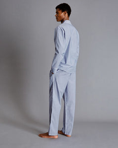 Stripe Pajama Set - Sky & White