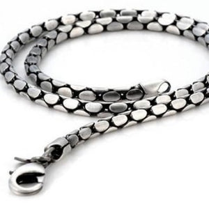 PURE Mens Silver Chain Necklace-test