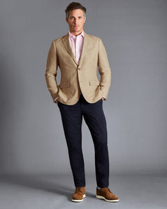 Italian Linen Jacket - Stone