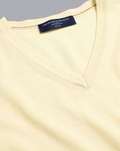 Load image into Gallery viewer, Merino V-Neck Sweater - Cream
