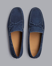 Load image into Gallery viewer, Suede Driving Loafers - Blue
