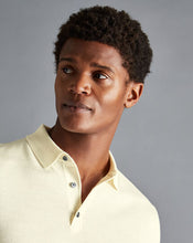 Load image into Gallery viewer, Merino Short Sleeve Polo Sweater - Cream
