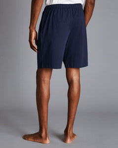 Cotton Jersey Shorts - French Blue