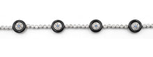 Load image into Gallery viewer, Sandra Biachi 14K White Gold with Diamond Bracelet. Style: 17573BLK-W(E)
