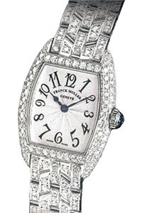 Franck Muller Ladies 2500 QZ D B Cintree Curvex Diamonds