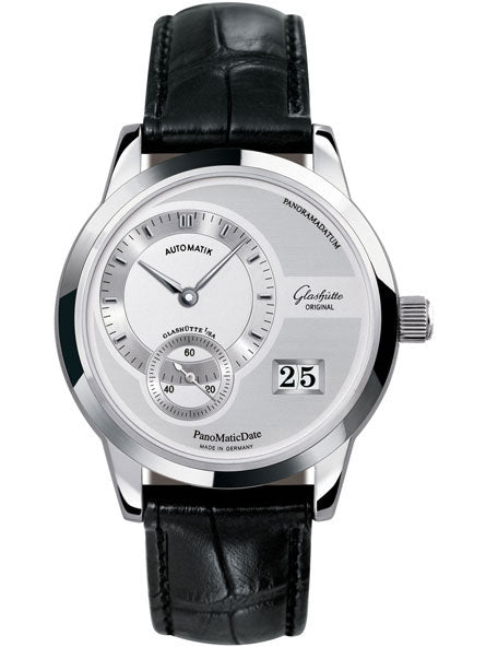 Glashutte Men`s 90-01-02-02-04 PanomaticDate Stainless Steel Watch