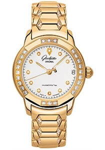 Glashutte Ladies 10-33-43-59-04 Sport Automatic Pink Gold