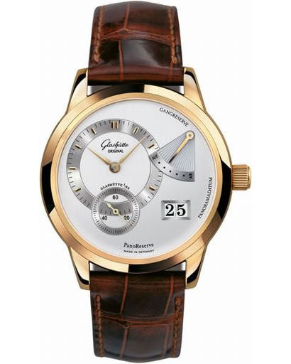 Glashutte Men`s 65-01-01-01-04 PanoServe 19K Rose Gold Steel