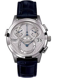 Glashutte Men`s 95-01-03-03-04 PanomaticChrono Platinum Silvered