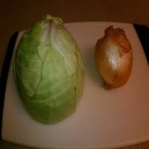 Brown Onions or Green Cabbage