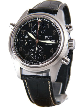 IWC Men`s 3713-33 DoppleChrono Spitfire Black Dial Automatic Wat