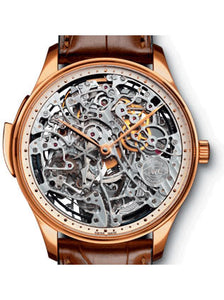 IWC Men`s 5241-02 Portuguese Skeleton Squelette 18K Rose Gold