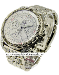 Breitling Men`s J44362BL-G508 Bentley 6.75 White Diamond Dial