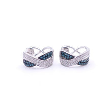 Load image into Gallery viewer, Sandra Biachi 14K White Gold, Blue &amp; White Diamond Ring. Style: LP6188BDA
