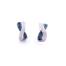 Load image into Gallery viewer, Sandra Biachi 14K White Gold, Blue &amp; White Diamond Ring. Style: LP6188BDA
