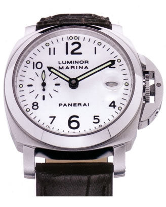 Panerai PAM 00049 Luminor Marina Steel Black Dial Watch