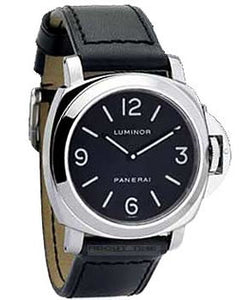 Panerai PAM 00112 Luminor Base Steel Black Dial Watch