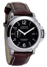 Panerai PAM 00164 Luminor Marina Steel Black Dial Watch