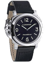 Panerai PAM 00219 Luminor Base Left-Handed Steel Black Dial Watch