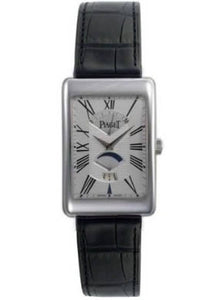 Piaget Men`s GOA 28062 Black Tie Rectangle White Gold