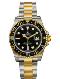 Rolex 116713LN Men`s New GMT Master II Black Dial