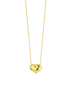 Puffed Heart Necklace