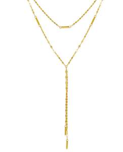 Nightingale Sparkle Bar Chain Necklace