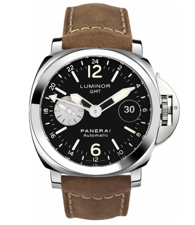 Panerai PAM 00088 Luminor GMT Steel Black Dial Watch