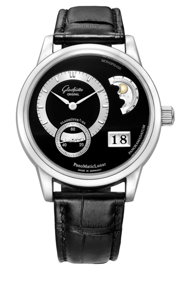 Glashutte Men`s 90-02-03-03-04 PanomaticLunar Platinum Sapphire