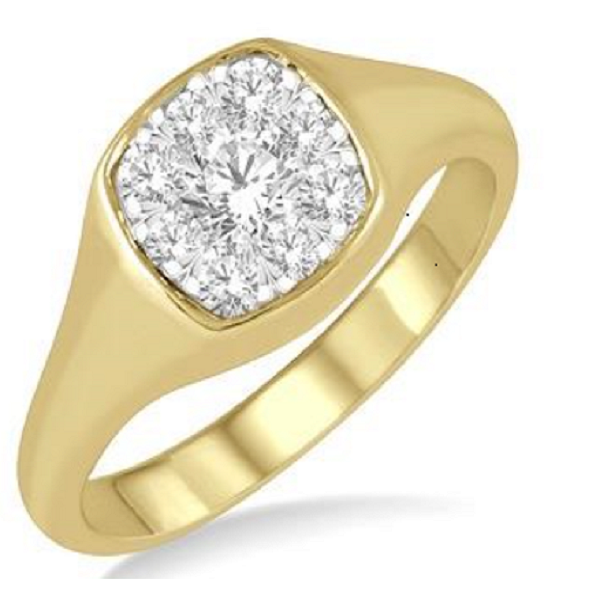 Cushion Shape Lovebright Essential Diamond Ring-test30