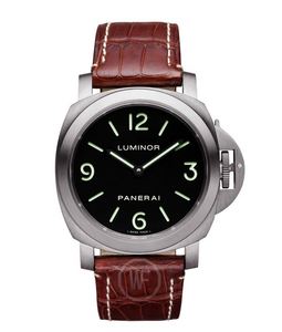 Panerai PAM 00176 Luminor Base Titanium Black Dial Watch