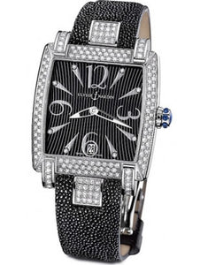 Ulysse Ladies 133-91AC/06-02 Caprice Diamond Case Black Dial