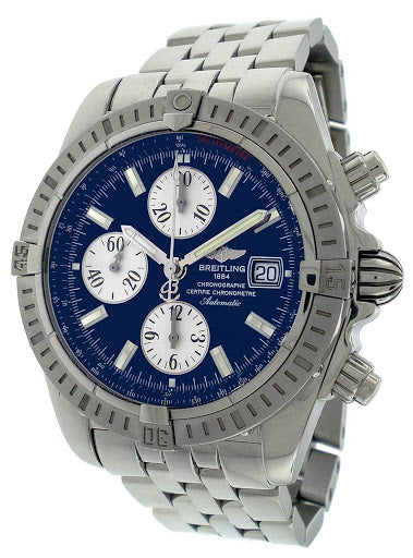 Breitling Men`s A1335611/C647 Chronomat Evolution Blue Dial Watch