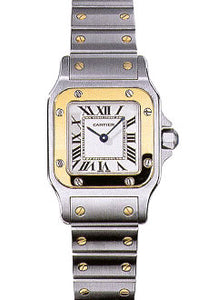 Cartier W20012C4 Ladies Santos Two-Tone 18kt Yellow Gold Steel