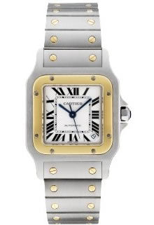 Cartier Men`s W20099C4 Santos Galbee XL Steel Gold Watch