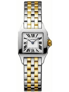 Cartier Ladies W25063Z6 Santos Demoiselle Steel Gold Watch