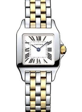 Cartier Ladies W25066Z6 Santos Demoiselle Steel Gold Watches