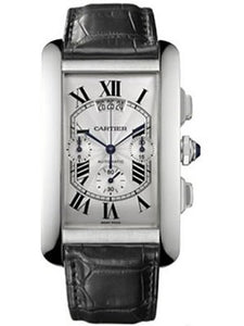 Cartier Men`s W2609456 Tank Americaine Chronograph White Gold Watch