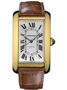 Cartier Men`s W2609756 Tank Americaine 18K Gold Octagonal Crown