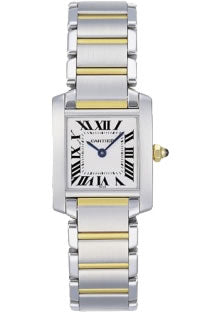 Cartier Ladies W51007Q4 New Tank Francaise Gold & Steel Watch