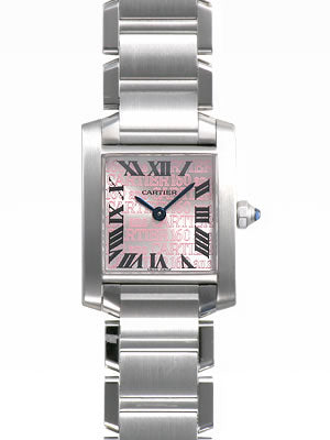 Cartier Ladies W51035Q3 Tank Francaise Steel Quartz Bracelet Watch