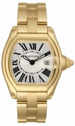 Cartier Ladies W62018V1 Roadster 18K Yellow Gold Watch