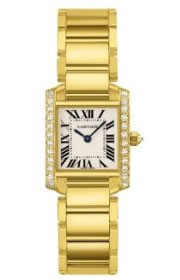 Cartier Ladies WE1001R8 Tank Francaise 18K Yellow Gold Diamond Watch