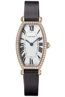 Cartier Ladies WE400331 Tonneau 18K Rose Gold Diamond Watch