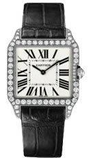 Cartier Men`s WH100251 Santos Dumont Diamond Watch