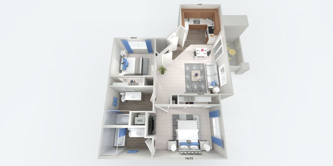 Small Two Bedroom