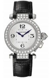 Cartier Ladies WJ11922G Pasha 32MM 18K White Gold